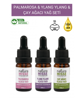 Çay Ağacı&Ylang&Palmarosa Uçucu Yağı 